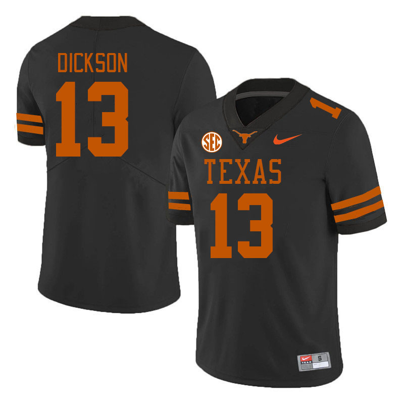 # 13 Michael Dickson Texas Longhorns Jerseys Football Stitched-Black